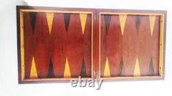 Échecs Régence, Roi 82mm, buis vernis + boite + coffret multijeux / Old Chess