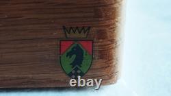 Échecs ancien type Hastings, France, 1900's King 90mm + coffret échiquier/back