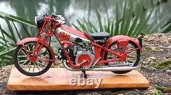 Exceptionnelle Moto Guzzi 500 Gts 1938 Tout Metal Au 1/8