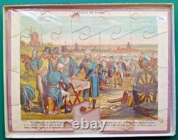 Fin XIXe? RARE BOITE DE 3 PUZZLES JEU ANCIEN COYEN Editeur MILITARIA Napoléon