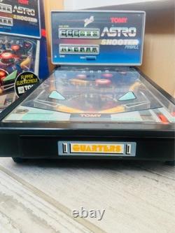 Flipper de Table Tomy Astro Shooter 1990 Vintage Fonctionnel avec Boîte Pinball