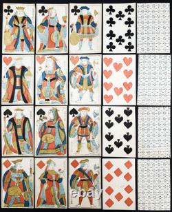 Français Jouer Cartes Jeu de Cartes A Jouer Jeu Ancien Game 1830