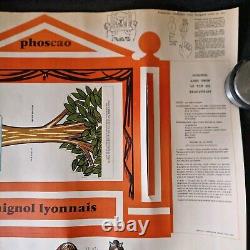 GUIGNOL Lyon RARE théâtre publicitaire PHOSCAO 1964 non découpé