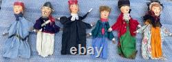GUIGNOL bel ensemble Marionnettes à enfiler époque 1900 sortie grenier