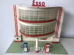 Garage Station Esso Depreux Electrifié 2 Etages 2 Pompe Pub Ascenseur Vintage 60