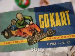 Go Kart Fil Téléguidé Circuit Piste Course Jouet Ancien Made In Italy Art. 753