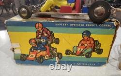 Go Kart Fil Téléguidé Circuit Piste Course Jouet Ancien Made In Italy Art. 753