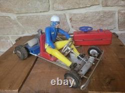 Go Kart Fil Téléguidé Circuit Piste Course Jouet Ancien Made In Italy Art. 753