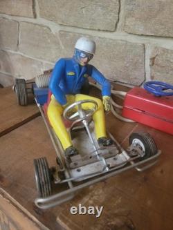 Go Kart Fil Téléguidé Circuit Piste Course Jouet Ancien Made In Italy Art. 753
