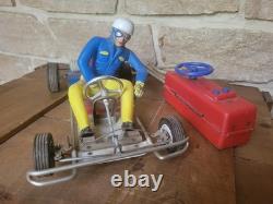 Go Kart Fil Téléguidé Circuit Piste Course Jouet Ancien Made In Italy Art. 753