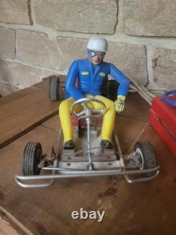 Go Kart Fil Téléguidé Circuit Piste Course Jouet Ancien Made In Italy Art. 753