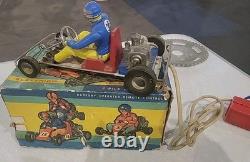 Go Kart Fil Téléguidé Circuit Piste Course Jouet Ancien Made In Italy Art. 753