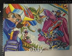 Goldorak Grendizer Goldrake Boite de 11 tampons complete Vintage Antenne 2