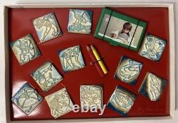 Goldorak Grendizer Goldrake Boite de 11 tampons complete Vintage Antenne 2