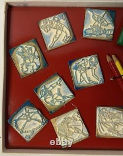 Goldorak Grendizer Goldrake Boite de 11 tampons complete Vintage Antenne 2