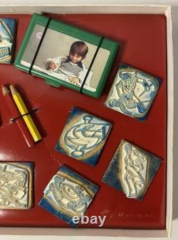 Goldorak Grendizer Goldrake Boite de 11 tampons complete Vintage Antenne 2