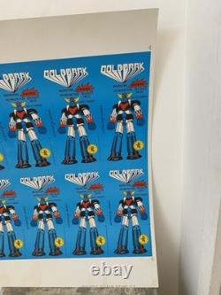Goldorak Originale Planche D'usine Blister Montre Skin Pack Avril 1979 Antenne 2