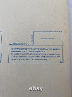Goldorak Originale Planche D'usine Blister Montre Skin Pack Avril 1979 Antenne 2