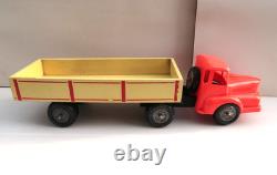 Grand Camion Unic Izoard Semi Remorque 56Cm Bois et Plastique France 1960