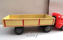 Grand Camion Unic Izoard Semi Remorque 56Cm Bois et Plastique France 1960