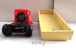 Grand Camion Unic Izoard Semi Remorque 56Cm Bois et Plastique France 1960