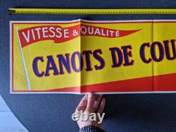 Grand bandeau publicitaire CANOT HORNBY France vedette bateau ORIGINAL
