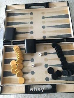 Grand jeu de backgammon vintage
