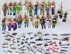 Gros lot 40 Figurines GIE JOE + lot Armes TBE