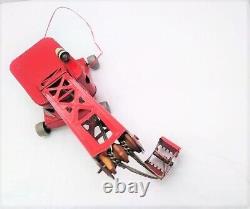 Grue Rouge Jouet Ancien Toy Old Red