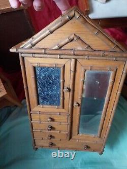 Ideal Noël 5 Meubles Jouets anciens 2 armoires +2 coiffeuses +meuble tiroirs