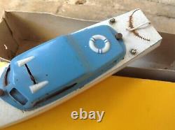 JEP canot bateau Ruban Bleu N°1 électrique 38 cm 5915-11 boite sortie de grenier