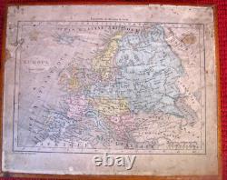 JEU ANCIEN CUBES XIX ème atlas geographique A. LOGEROT EDITEUR