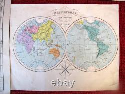 JEU ANCIEN CUBES XIX ème atlas geographique A. LOGEROT EDITEUR
