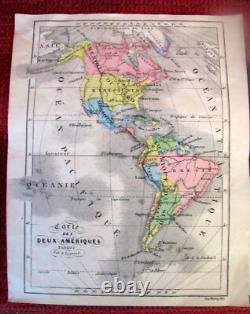 JEU ANCIEN CUBES XIX ème atlas geographique A. LOGEROT EDITEUR
