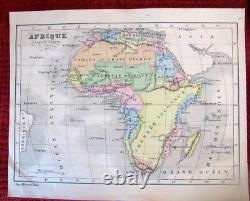 JEU ANCIEN CUBES XIX ème atlas geographique A. LOGEROT EDITEUR