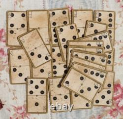 JEU ANCIEN, JEU de CARTES CARD DOMINOS avec boite d'origine vers 1900