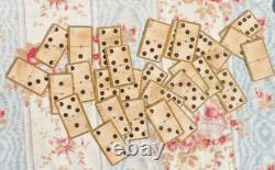 JEU ANCIEN, JEU de CARTES CARD DOMINOS avec boite d'origine vers 1900