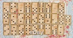 JEU ANCIEN, JEU de CARTES CARD DOMINOS avec boite d'origine vers 1900