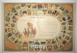 JEU DE L'OIE Nouveau jeu de la Guerre de 1914 560 x 380 mm