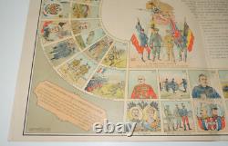 JEU DE L'OIE Nouveau jeu de la Guerre de 1914 560 x 380 mm