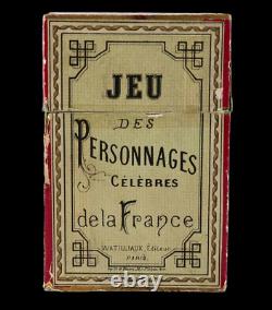 JEU des PERSONNAGES CELEBRES de la FRANCE vers 1900 / jeu ancien antique game