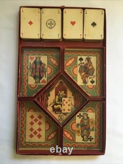 JJ PARIS Ancien COFFRET DE JEUX 1900 Imprimerie ÉPINAL Nain Jaune Domino Loto