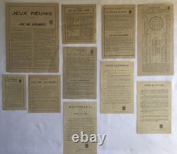 JJ PARIS Ancien COFFRET DE JEUX 1900 Imprimerie ÉPINAL Nain Jaune Domino Loto