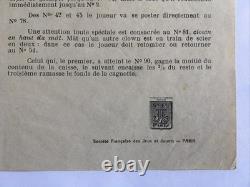 JJ PARIS Ancien COFFRET DE JEUX 1900 Imprimerie ÉPINAL Nain Jaune Domino Loto