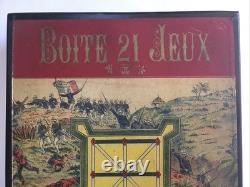 JJ PARIS Ancien COFFRET DE JEUX 1900 Imprimerie ÉPINAL Nain Jaune Domino Loto