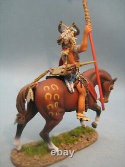 JOHN JENKINS- Ref WSP-32- RARE GUERRIER BLACKFOOT AVEC LANCE