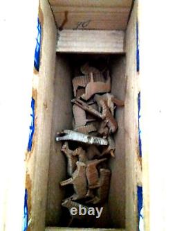 JOUET ANCIEN C1850 Arche de Noe Allemagne Erzgebirge Noah's Ark 60 animals
