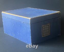 JOUET ANCIEN MAISON D'ECOLE EN COFFRET BOIS NK ATLAS PARIS FRANCE 1920's