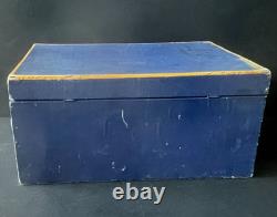 JOUET ANCIEN MAISON D'ECOLE EN COFFRET BOIS NK ATLAS PARIS FRANCE 1920's