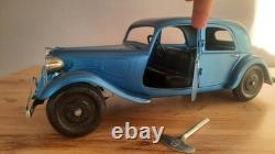 JOUET CITROEN grande TRACTION JRD rare 1/10° année 1934 long 42 cm